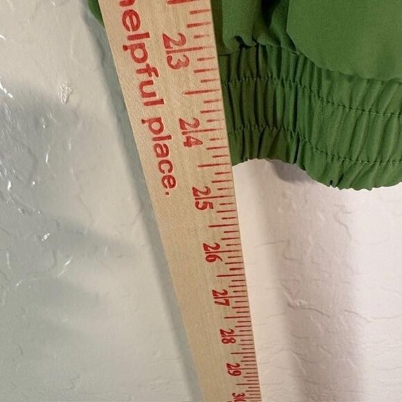 Albion Jogger Pants Womens XS Petite Green Elastic Waist Cuffed Pockets Athletic - Picture 8 of 8